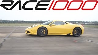 Audi TT RS Tunetec vs Ferrari 458 Speciale [upl. by Lleral]