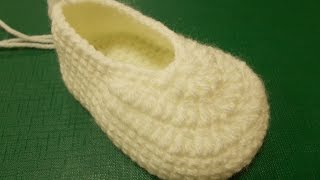 Основа пинетки  Crochet booties  вязание крючком [upl. by Jacoba543]