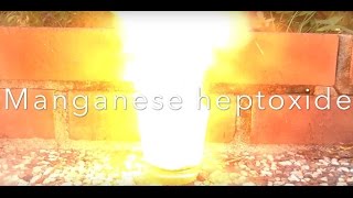 Manganese Heptoxide  extremely powerful oxidizer [upl. by Nnad220]