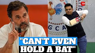 Rahul Gandhi On Jay Shah Amit Shahs Son Never Played Cricket But Still Sitting On Sachins Post [upl. by Hakilam]