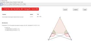 Linverso del teorema del triangolo isoscele [upl. by Novel]