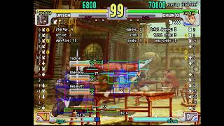 chun punition vs urien cr mk sping lk cr lpl VS cr lp [upl. by Leverick]