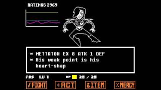 Undertale  Mettaton Boss Fight [upl. by Aleka]