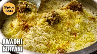 LUCKNOWI BIRYANI  AWADHI MUTTON BIRYANI RECIPE  LUCKNOWI MUTTON DUM BIRYANI [upl. by Randal203]