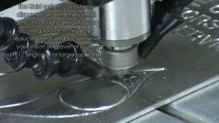 Stainless Steel Deep Engraving with 2550 CNC Router Engraver [upl. by Nova]