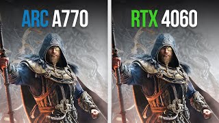 ARC A770 vs RTX 4060  Comparison in 11 Games 1080p [upl. by Nirel]