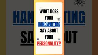 What Your Handwriting Says About You pyschologyfacts personalitytypes shorts [upl. by Nazler96]