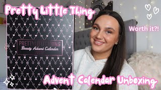 PRETTY LITTLE THING ADVENT CALENDAR 2024 UNBOXING  CAITLIN SINNETT [upl. by Araccat316]