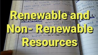 Renewable and NonRenewable Resources Lecture 5 XII Biology Chapter 13 [upl. by Michelle518]