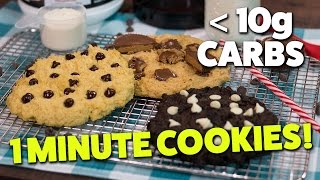 1 Minute Microwave LOW CARB Cookies [upl. by Bearce]