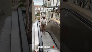 Já viu um elevador a céu aberto Baixa de Lisboa portugal lisboa deadpool girl europe music [upl. by Anahgem643]