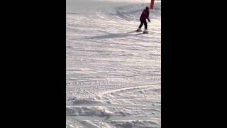 Ski in Chamrousse 1750 piste bleu [upl. by Elyagiba]