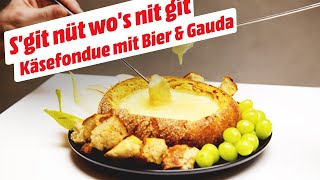 Sabrinas schnelle Nummer Käsefondue mit Bier und Gouda • KochMit [upl. by Beasley]