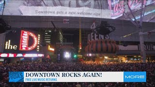 FREE entertainment returning to Fremont Street Experience [upl. by Anitsrihc]