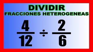 ✅👉Division de fracciones heterogeneas [upl. by Lorrac583]