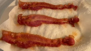 Microwave Bacon Recipe  How To Cook Bacon In The Microwave  Crispy Bacon No Mess 🥓 [upl. by Irah549]