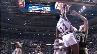 Isiah Thomas Playoff Tip Dunk Over Fred Roberts [upl. by Bud544]