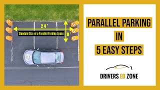 Drivers Ed Zone  Parallel Parking in Five Easy Steps [upl. by Durno214]