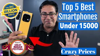 Top 5 Best Phones Under 15000 in September 2024 [upl. by Ellohcin]