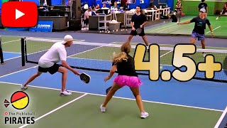 This is What Pickleball 45 Mixed vs Mens Doubles Looks Like [upl. by Doownil]