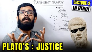 Plato Theory of Justice In Hindi Lecture2 [upl. by Mulford545]