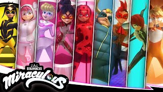 MIRACULOUS  💫 ALL TRANSFORMATIONS ☯️  SEASON 4  Miraculous [upl. by Anitsyrk]