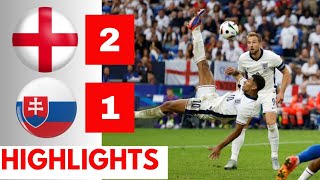 England vs Slovakia 21 HIGHLIGHTS amp GOALS  EXTRA TIME  EURO2024 [upl. by Lynelle]