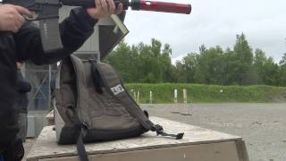 Suppressed 300 Blackout handload test [upl. by Aihsatsan]