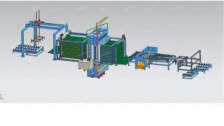 Automatic 10 layers film faced plywood lamination line [upl. by Dehlia383]