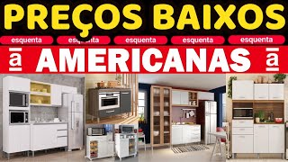 PREÇOS BAIXOS DE MÓVEIS PARA COZINHAS NAS AMERICANAS ACHADOS E OFERTAS DE COZINHA ARMÁRIOS FRUTEIRA [upl. by Tine]