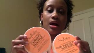 GOING NATURAL Shea moisture curling souffle REVIEW [upl. by Natalee]