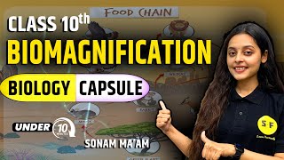 Biomagnification Biology Capsule  CBSE Class 10 Topic Under 10 Minute by Sonam Maam [upl. by Yessak]