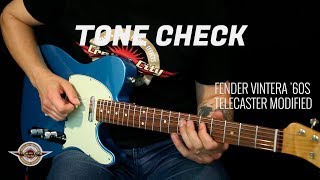 TONE CHECK Fender Vintera 60s Telecaster Modified Guitar Demo  No Talking [upl. by Meelas]