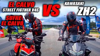 ERIXON El Calvo VS ZH2 Modificada🔥 Sufre el CALVO Fullgass Drag Race [upl. by Ialohcin]