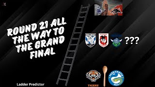 Predicting the NRL Ladder For The Remainder of The 2024 Season  Round 21 to Grand Final [upl. by Elimay]