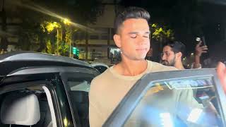 Arjun Tendulkar Spotted at Bandra Bastin  Exclusive Footage arjuntendulkar bandra sportsnews [upl. by Ida]