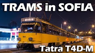 Sofia trams  Tatra T4DM [upl. by Slohcin511]