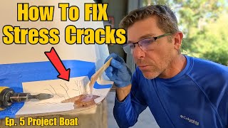 HOW TO FIX GELCOAT STRESS CRACKS [upl. by Leamsi]