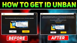 how to get ID unban in free fire  ff suspend account kaise recover Karen 😥 how to appeal ff IDS [upl. by Nylloc]