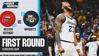 Marquette vs Western Kentucky  First Round NCAA tournament extended highlights [upl. by Fahey]