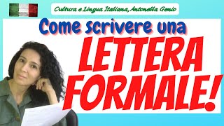 LETTERA MAIL FORMALE CELI4 CELI5 How to write a FORMAL email in Italian [upl. by Wilkey]