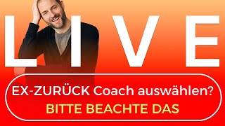 🙏 BITTE achte darauf BEVOR du dich für einen Exzurück Coach entscheidest [upl. by Serilda]