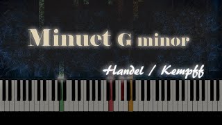 HandelKempff  Minuet G minor  Piano Tutorial [upl. by Lynnette]