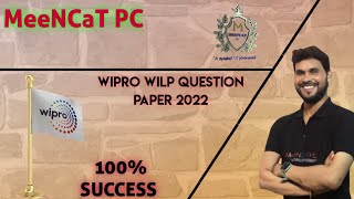 Wipro WILP previous year Paper 2022 100Success in Exam [upl. by Nyliret873]