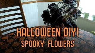 Halloween DIY  Spooky Flowers [upl. by Debby]