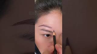 How To Draw Perfect Eyebrow Shape With Pencil forbeginners by Global Glam ❤️ [upl. by Anivlis857]