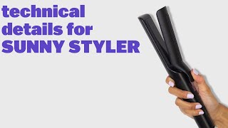 Features of Sunny Styler 2 in 1 Airflow Iron  How To Use Sunny Styler to Curl or Straighten [upl. by Dahsar]