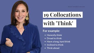 19 English Collocations with Think  A Smart Way to Boost Vocabulary amp English Fluency [upl. by Folsom]