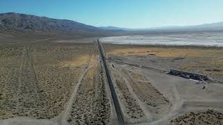 Saltdale Train Tracks • Between CA14 and US395 north of Mojave CA • Drone View [upl. by Romeon]