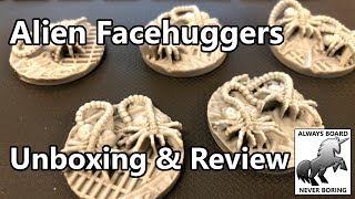 Alien Facehuggers Miniatures Unboxing amp Review AvP The Hunt Begins [upl. by Rube]